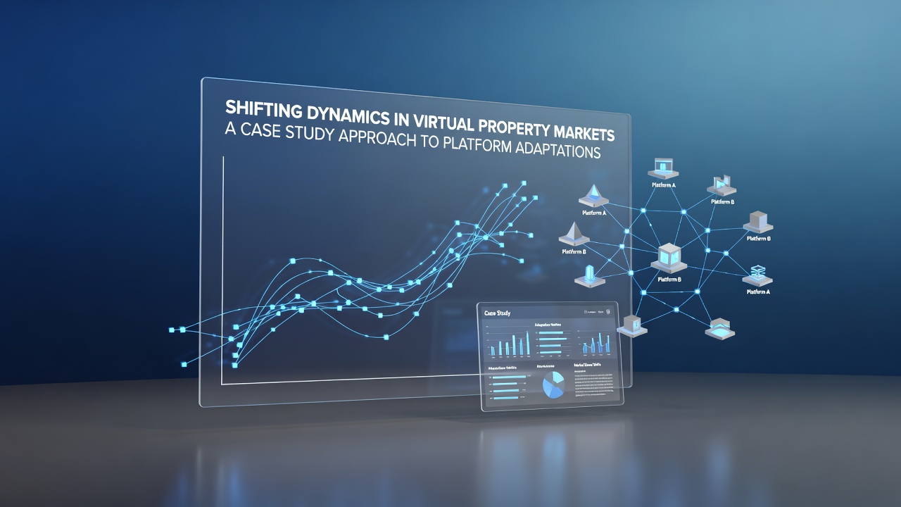 Case study illustration of platform adaptations in virtual real estate markets with user engagement metrics
