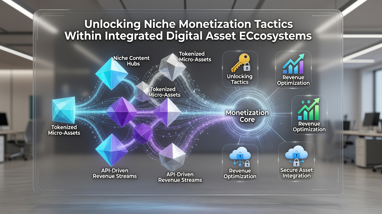 Detailed view of niche monetization tools including royalty contracts and cross-platform asset flows in digital ecosystems